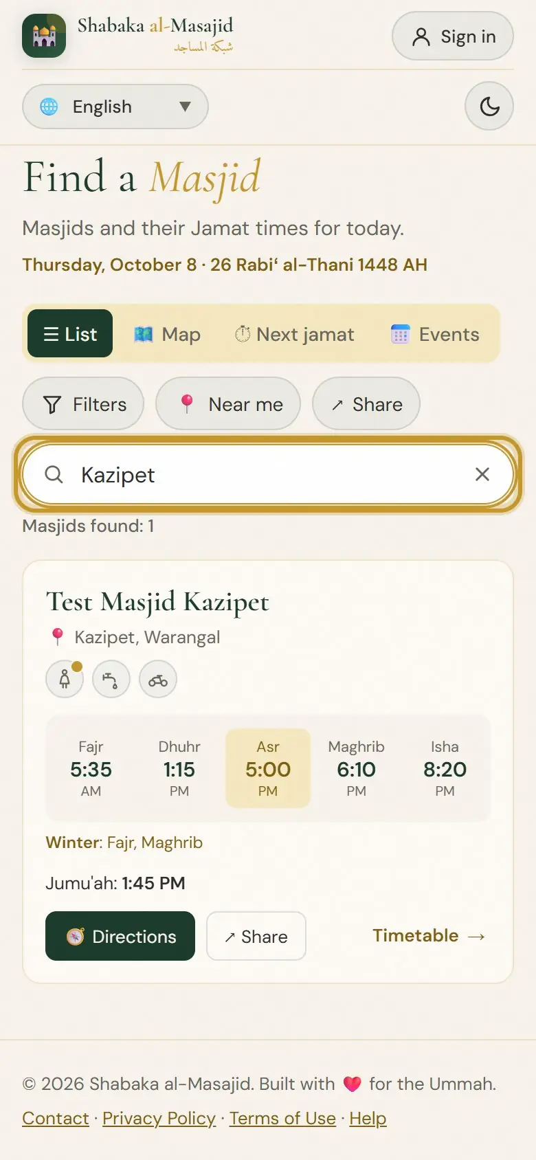 Searching for “Kazipet”.